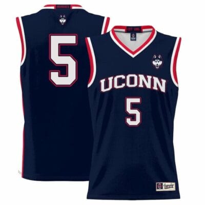 Hassan Diarra Jersey UConn Huskies College Basketball No Name Navy #5