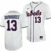 Hayden Dunhurst Jersey Ole Miss Rebels College Baseball White #13 2 Hayden Dunhurst Jersey Ole Miss Rebels College Baseball White #13