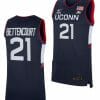 Ines Bettencourt Jersey UConn Huskies College Basketball Navy Replica #21