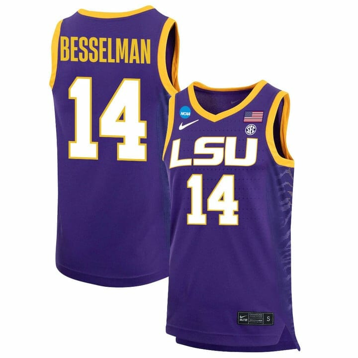 Izzy Besselman Jersey LSU Tigers Basketball 2023 NCAA College Purple #14 1 Izzy Besselman Jersey LSU Tigers Basketball 2023 NCAA College Purple #14