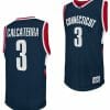 Joey Calcaterra Jersey UConn Huskies College Basketball Navy Retro #3
