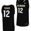 Jabari Walker Jersey Colorado Buffaloes College Basketball Replica Black #12