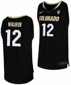 Jabari Walker Jersey Colorado Buffaloes College Basketball Replica Black #12
