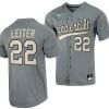Jack Leiter Jersey Vanderbilt Commodores College Baseball Full-Button Grey #22 3 Jack Leiter Jersey Vanderbilt Commodores College Baseball Full-Button Grey #22