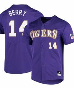 Jacob Berry Jersey LSU Tigers Baseball NCAA College Purple Alumni #14