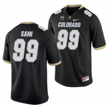 Jalen Sami Jersey Colorado Buffaloes College Football Game Black #99