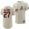 James McCann Jersey Arkansas Razorbacks College Baseball Full-Button Natural #27