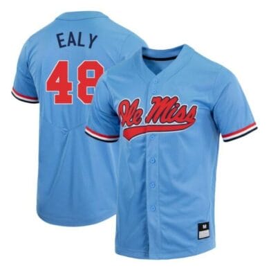 Jerrion Ealy Jersey Ole Miss Rebels Baseball NCAA College Blue Alumni #48 6 Jerrion Ealy Jersey Ole Miss Rebels Baseball NCAA College Blue Alumni #48