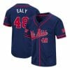 Jerrion Ealy Jersey Ole Miss Rebels Baseball NCAA College Navy Alumni #48