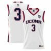 Joey Calcaterra Jersey UConn Huskies College Basketball White #3