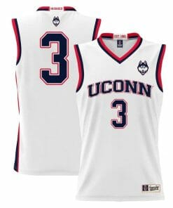 Joey Calcaterra Jersey UConn Huskies College Basketball White #3