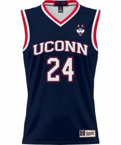 Alternative view of Jordan Hawkins Jersey UConn Huskies College Basketball No Name Navy #24