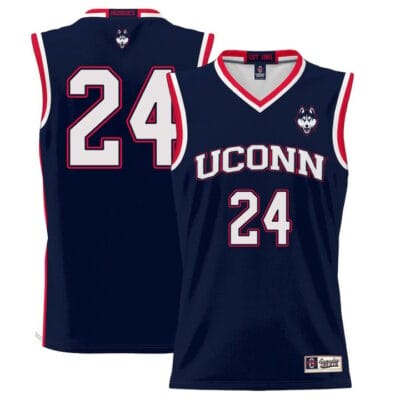 Jordan Hawkins Jersey UConn Huskies College Basketball No Name Navy #24