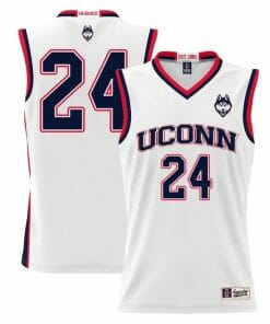 Jordan Hawkins Jersey UConn Huskies College Basketball White #24