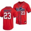 Josh Mallitz Jersey Ole Miss Rebels College Baseball Red #23