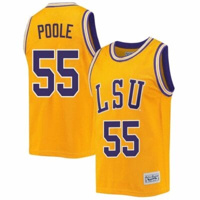 Kateri Poole Jersey LSU Tigers Basketball 2023 NCAA College Retro Gold #551