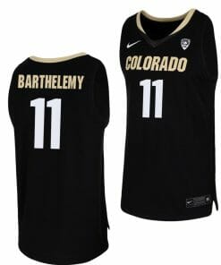 Keeshawn Barthelemy Jersey Colorado Buffaloes College Basketball Replica Black #11