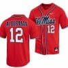 Kemp Alderman Jersey Ole Miss Rebels College Baseball Red #12 2 Kemp Alderman Jersey Ole Miss Rebels College Baseball Red #12