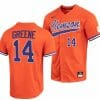 Khalil Greene Jersey Clemson Tigers College Baseball Orange Full-Button #14