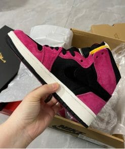 Alternative view of LPL Air Jordan 1 Black Fuschia