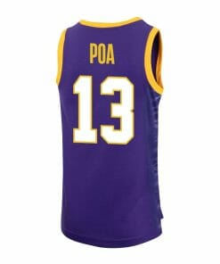 Alternative view of Last Tear Poa Jersey LSU Tigers Basketball 2023 NCAA College Purple #13
