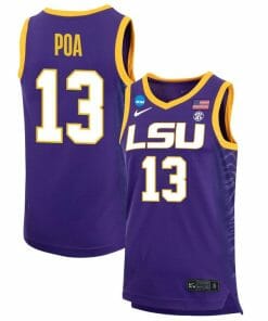 Last Tear Poa Jersey LSU Tigers Basketball 2023 NCAA College Purple #131