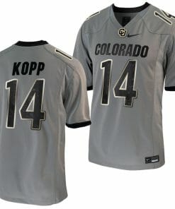 Maddox Kopp Jersey Colorado Buffaloes College Football Untouchable Game Grey #14