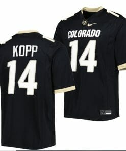 Maddox Kopp Jersey Colorado Buffaloes College Football Untouchable Replica Black #14
