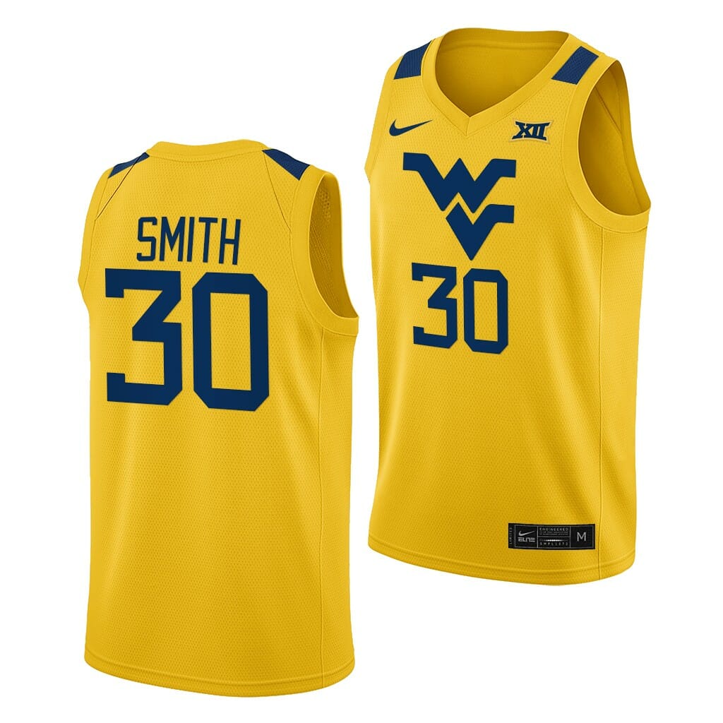Madisen Smith Jersey West Virginia Mountaineers College Basketball NCAA eligibility Jersey 2023 WNBA Draft Yellow #30 1 Madisen Smith Jersey West Virginia Mountaineers College Basketball NCAA eligibility Jersey 2023 WNBA Draft Yellow #30