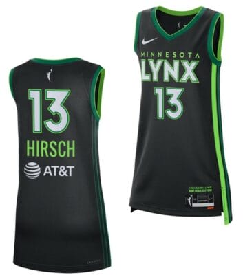 Maia Hirsch Jersey Rebel Edition Minnesota Lynx College Basketball 2023 WNBA Draft Black #13