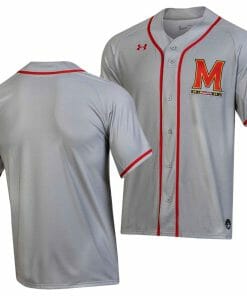 Maryland Terrapins Baseball Jersey NCAA College Team Replica Gray