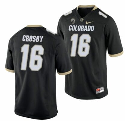 Mason Crosby Jersey Colorado Buffaloes College Football Game Black #16