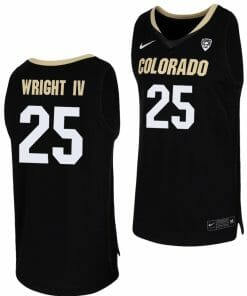 McKinley Wright IV Jersey Colorado Buffaloes College Basketball Replica Black #25