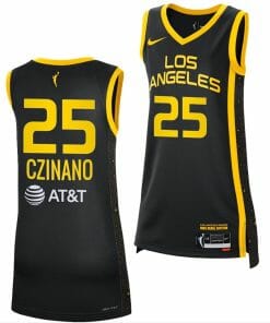 Monika Czinano Jersey Rebel Edition Los Angeles Sparks College Basketball 2023 WNBA Draft Black #25