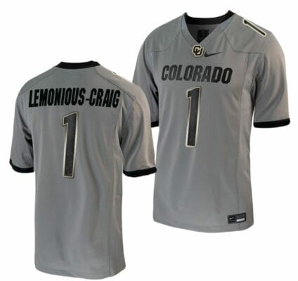 Montana Lemonious-Craig Jersey Colorado Buffaloes College Football Untouchable Game Grey #1