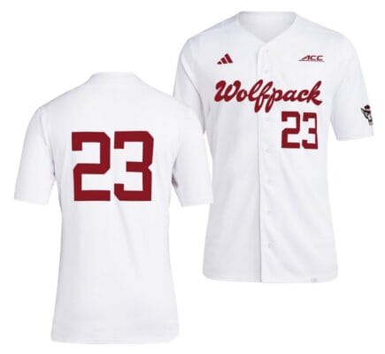 NC State Wolfpack Baseball Jersey NCAA College Team White #23