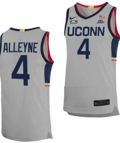 Nahiem Alleyne Jersey UConn Huskies College Basketball Limited Gray #4