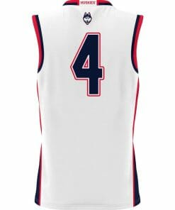 Alternative view of Nahiem Alleyne Jersey UConn Huskies College Basketball White #4