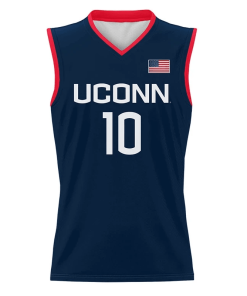 Nika Mühl Jersey UConn Huskies College Basketball Navy #10 6 Nika Muhl Jersey UConn Huskies College Basketball Navy 101 1