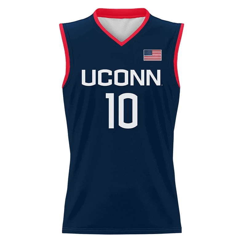 Nika Mühl Jersey UConn Huskies College Basketball Navy #10 3 Nika Mühl Jersey UConn Huskies College Basketball Navy #10 - Image 3