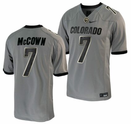 Owen McCown Jersey Colorado Buffaloes College Football Untouchable Game Grey #7
