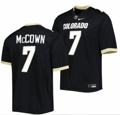 Owen McCown Jersey Colorado Buffaloes College Football Untouchable Replica Black #7