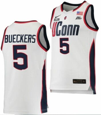 Paige Bueckers Jersey UConn Huskies College Basketball White Replica #5
