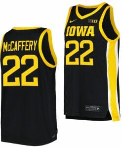 Patrick McCaffery Jersey Iowa Hawkeyes College Basketball Black #22