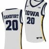 Payton Sandfort Jersey Iowa Hawkeyes College Basketball White #20