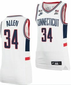 Ray Allen Jersey UConn Huskies College Basketball Alumni White #34