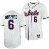 Reagan Burford Jersey Ole Miss Rebels College Baseball White #6