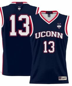 Richie Springs Jersey UConn Huskies College Basketball No Name Navy #13