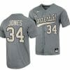 Spencer Jones Jersey Vanderbilt Commodores Baseball NCAA College Grey Alumni #34