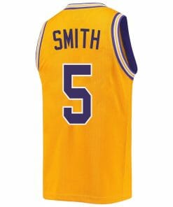 SaMyah Smith Jersey LSU Tigers Basketball 2023 NCAA College Retro Gold 51 2